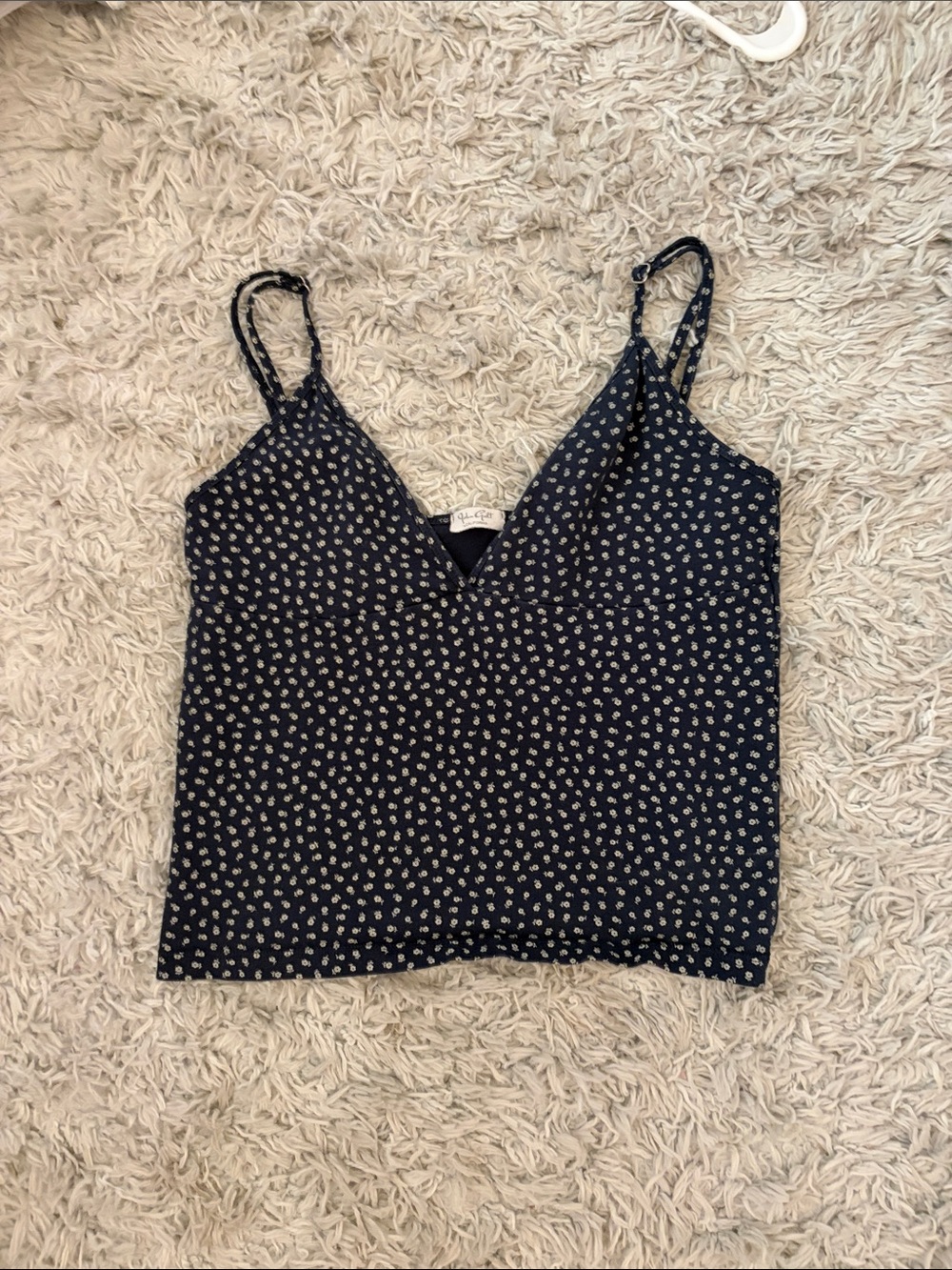 Brandy Melville Floral V-Neck Top